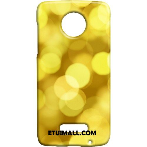 Etui Moto Z2 Play Piękny Telefon Komórkowy Nubuku Żółty Proste Futerał Tanie