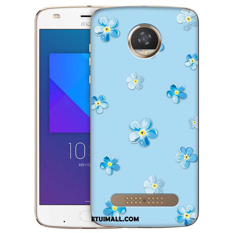 Etui Moto Z2 Play Telefon Komórkowy Kolor Niebieski Miękki Obudowa Tanie