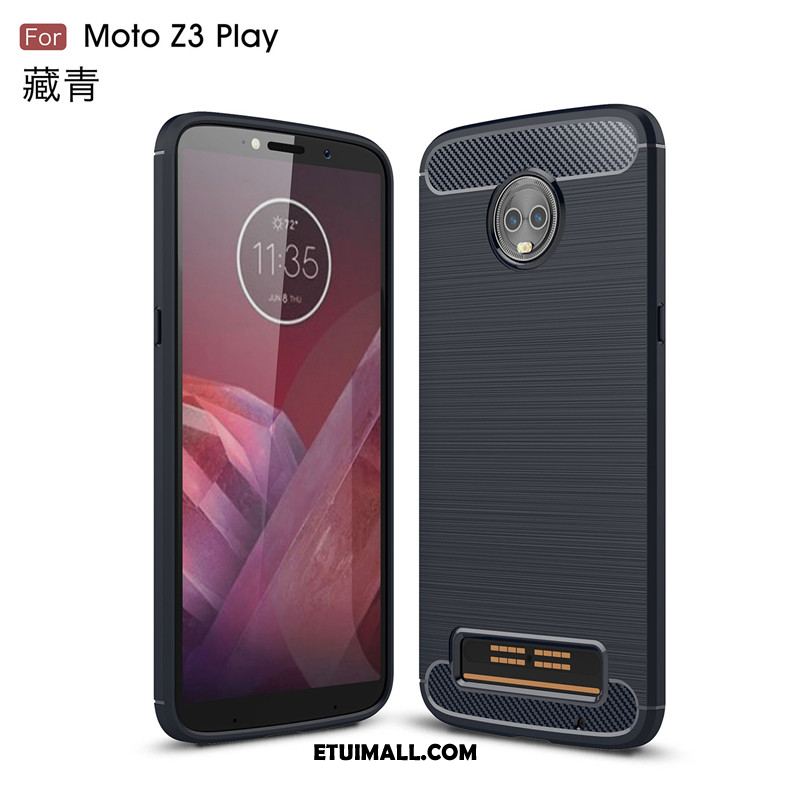 Etui Moto Z3 Play Silikonowe Miękki Proste Anti-fall All Inclusive Pokrowce Tanie