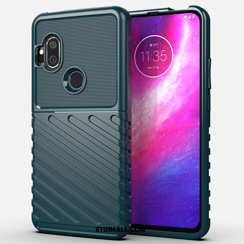 Etui Motorola One Hyper Proste Miękki Telefon Komórkowy Obrzeża Zielony Obudowa Sklep