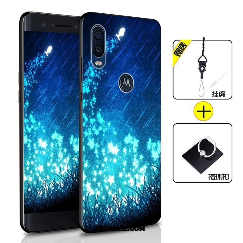 Etui Motorola One Vision Ochraniacz Telefon Komórkowy Ciemno Niebieski Anti-fall Miękki Futerał Tanie