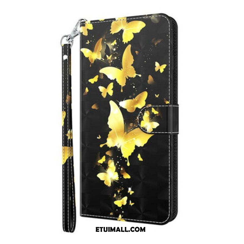 Etui Na Telefon Pokrowce do Samsung Galaxy S21 5G Żółte Motyle