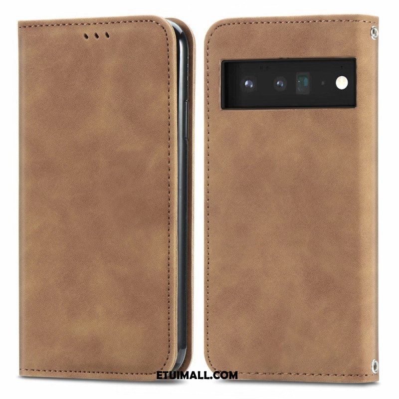 Etui Na Telefon do Google Pixel 6 Etui Folio Dotykowy Design W Stylu Vintage