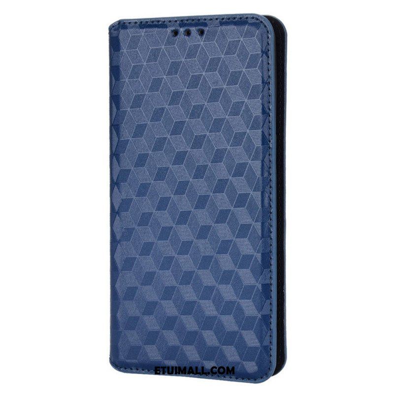 Etui Na Telefon do Oppo Find X5 Pro Etui Folio Efekt Diamentowej Skóry 3d