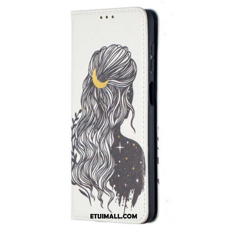 Etui Na Telefon do Samsung Galaxy M12 / A12 Etui Folio Ładne Włosy