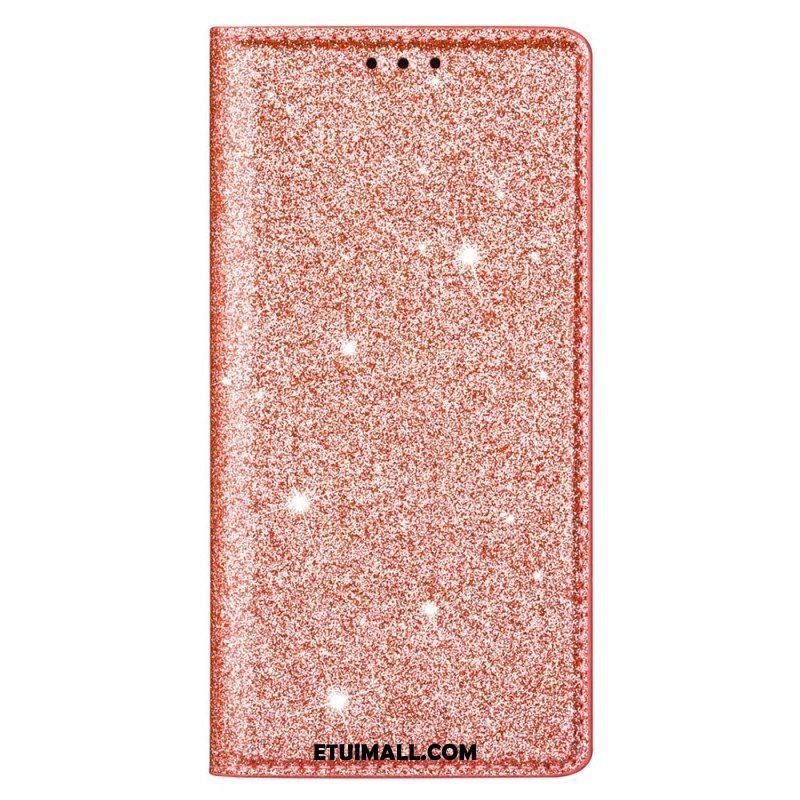 Etui Na Telefon do Samsung Galaxy S22 5G Etui Folio Cekinowy Styl