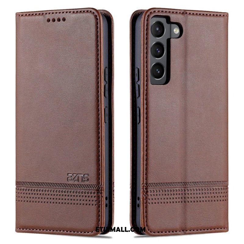 Etui Na Telefon do Samsung Galaxy S22 5G Etui Folio Stylizacja Skóry Azns