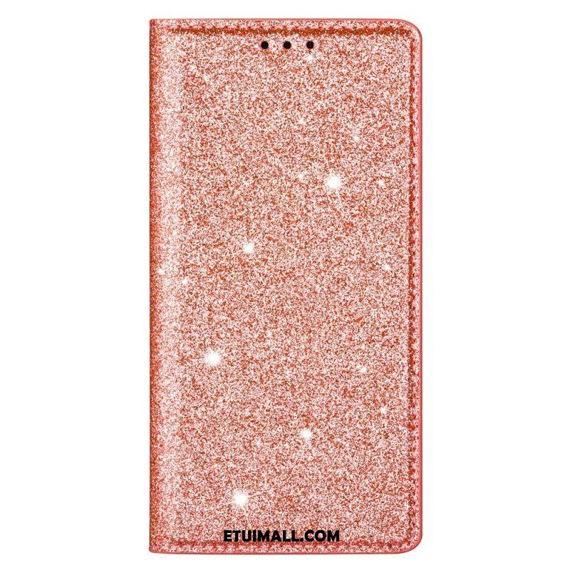 Etui Na Telefon do Samsung Galaxy S22 Ultra 5G Etui Folio Cekinowy Styl