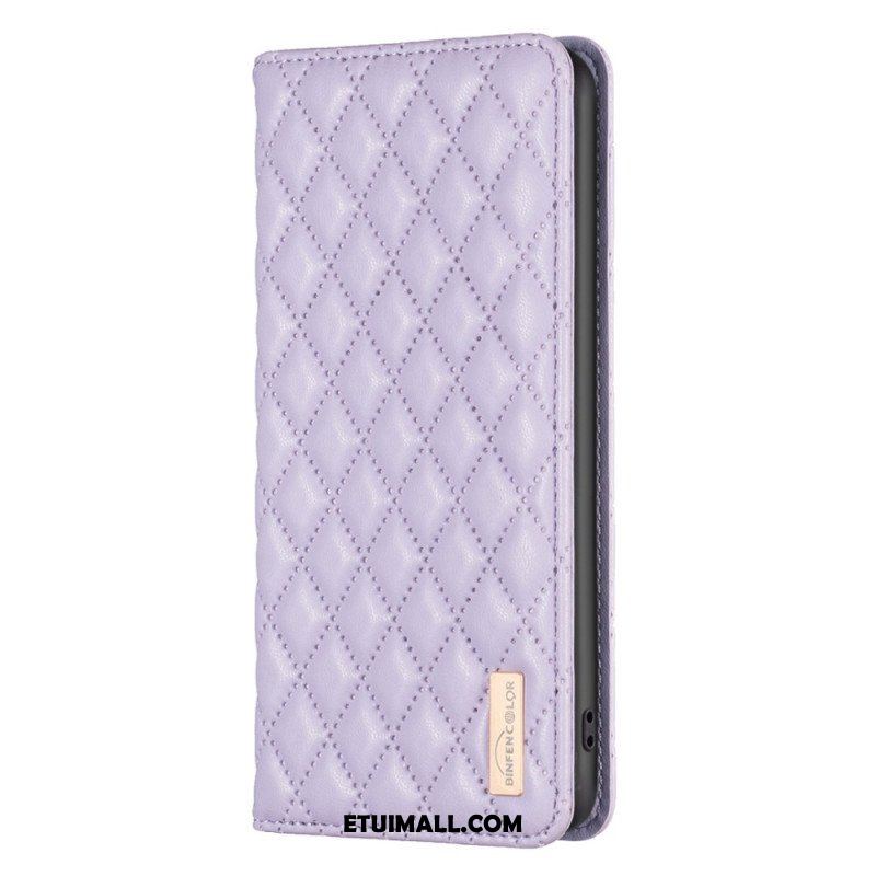 Etui Na Telefon do Samsung Galaxy S23 Ultra 5G Etui Folio Pikowany Binfen Kolor