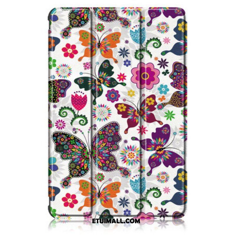 Etui Na Telefon do Samsung Galaxy Tab S8 / Tab S7 Ulepszone Motyle I Kwiaty
