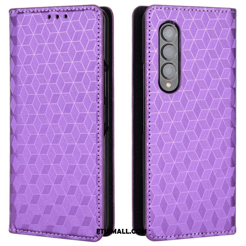 Etui Na Telefon do Samsung Galaxy Z Fold 4 Etui Folio Sześcian 3d