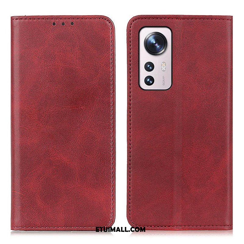 Etui Na Telefon do Xiaomi 12 / 12X Etui Folio Elegancka Dwoina Skórzana