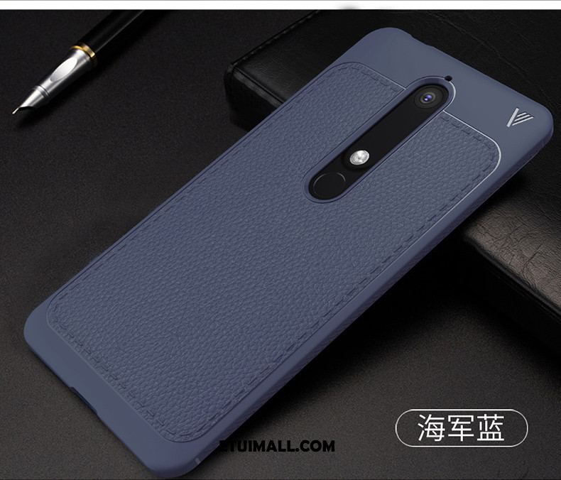 Etui Nokia 6.1 Ochraniacz Niebieski Anti-fall Telefon Komórkowy Miękki Obudowa Sklep