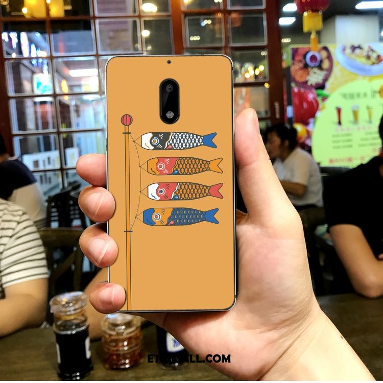 Etui Nokia 6 Kalmary Żółty Miękki Ochraniacz Silikonowe Pokrowce Sklep