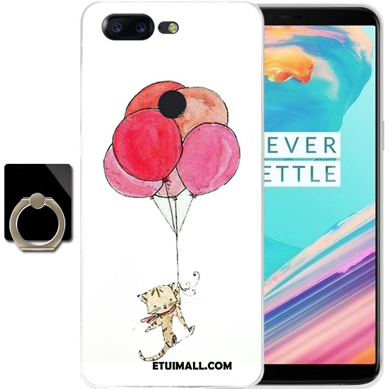 Etui Oneplus 5t Kreskówka Biały Anti-fall Mały Świeży Pokrowce Dyskont