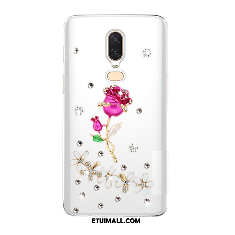 Etui Oneplus 6 Miękki Telefon Komórkowy Tendencja Anti-fall Rhinestone Obudowa Sprzedam