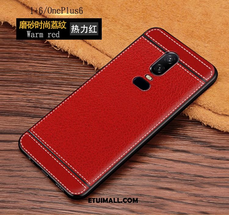 Etui Oneplus 6 Ochraniacz Telefon Komórkowy Silikonowe Anti-fall Czerwony Futerał Sprzedam