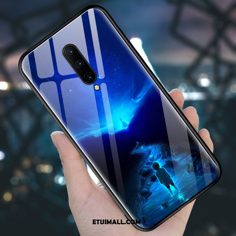 Etui Oneplus 7 Pro Niebieski Kreatywne Telefon Komórkowy Nubuku Ochraniacz Futerał Kup