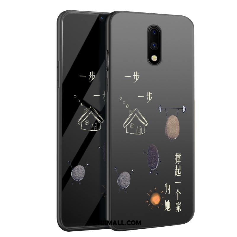 Etui Oneplus 7 Silikonowe Czarny Ochraniacz Telefon Komórkowy Cienka Pokrowce Sklep