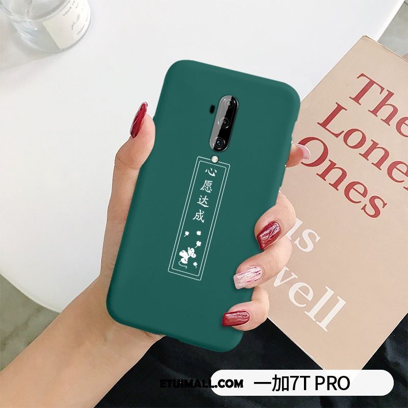 Etui Oneplus 7t Pro Kreatywne Telefon Komórkowy Tendencja Serce Zielony Pokrowce Sprzedam