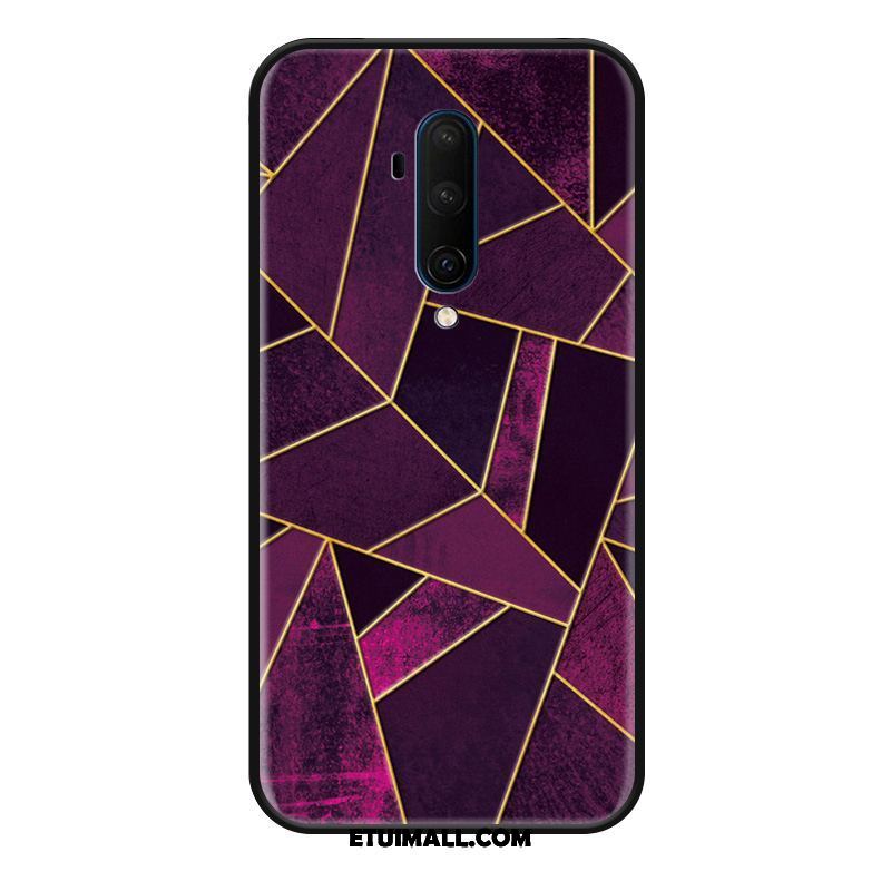 Etui Oneplus 7t Pro Purpurowy Kolor Ochraniacz Relief Anti-fall Pokrowce Na Sprzedaż