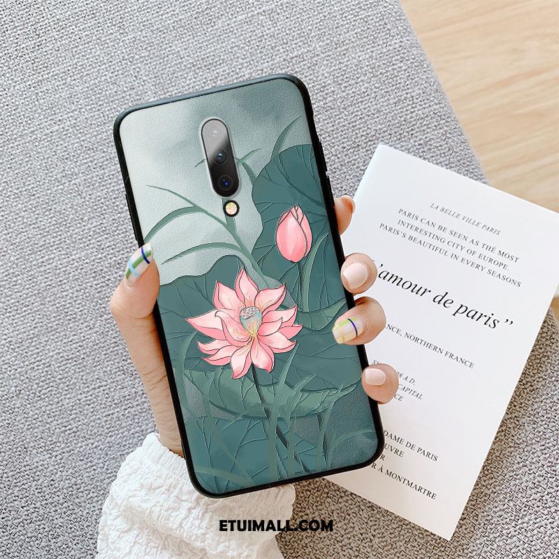 Etui Oneplus 8 Kolor Relief All Inclusive Kwiaty Nubuku Pokrowce Sklep