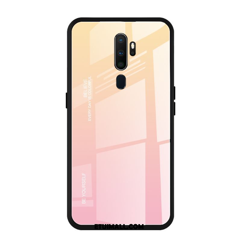 Etui Oppo A5 2020 Anti-fall Telefon Komórkowy Szkło Hartowane Proszek Gradient Pokrowce Tanie