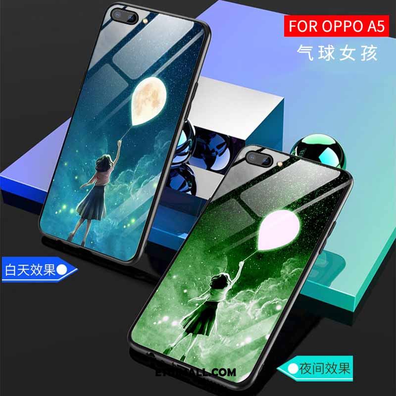 Etui Oppo A5 Cienkie Anti-fall Zielony Szkło Tendencja Obudowa Sprzedam