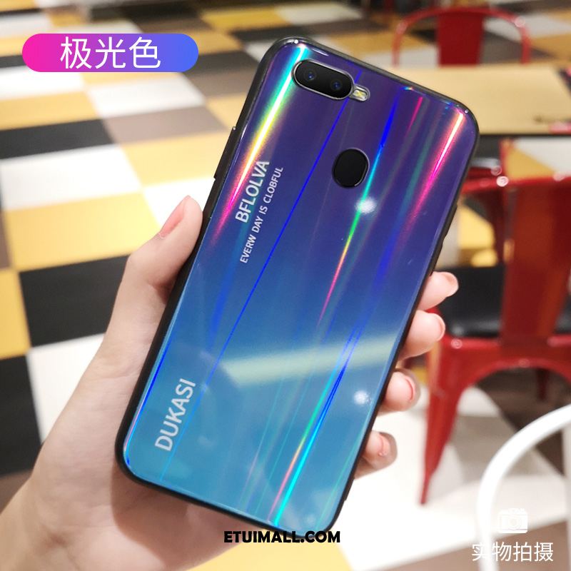 Etui Oppo F9 Starry Silikonowe Miękki Szkło Tendencja Gradient Pokrowce Tanie