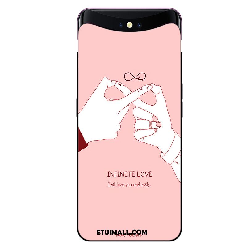 Etui Oppo Find X Moda Tendencja Różowe Silikonowe Miękki Futerał Sprzedam