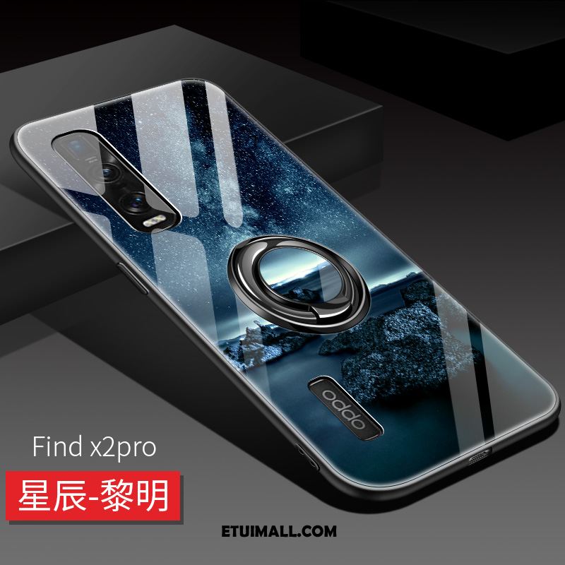 Etui Oppo Find X2 Pro Ochraniacz Anti-fall Niebieski Trudno Telefon Komórkowy Pokrowce Tanie