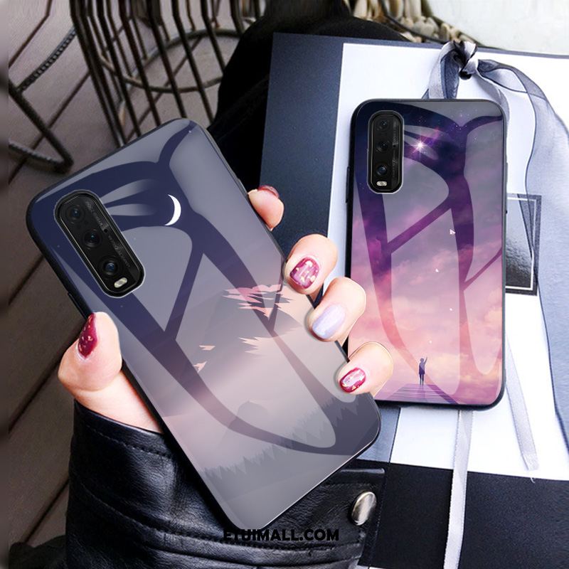 Etui Oppo Find X2 Pro Purpurowy Anti-fall Ochraniacz Fantazja Kreatywne Futerał Tanie