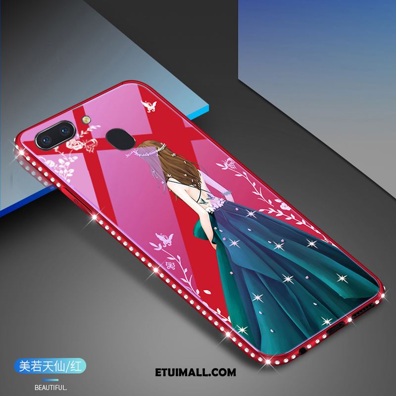 Etui Oppo R15 Pro Szkło Hartowane Czerwony Telefon Komórkowy Futerał Tanie