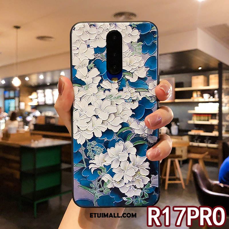 Etui Oppo R17 Pro Telefon Komórkowy Relief Anti-fall Nubuku Pałac Obudowa Kupię