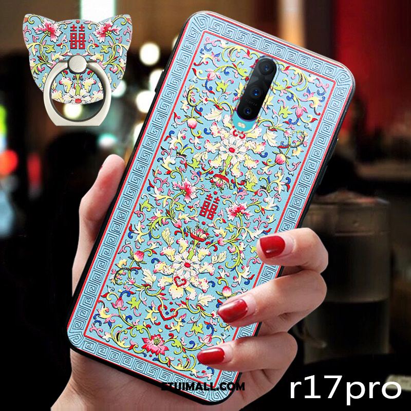 Etui Oppo R17 Pro Tendencja Moda Zakochani Niebieski Ochraniacz Pokrowce Tanie