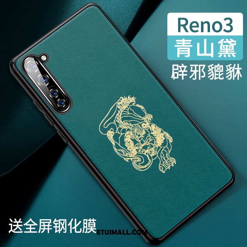 Etui Oppo Reno 3 Chiński Styl All Inclusive Silikonowe Osobowość Tendencja Pokrowce Tanie