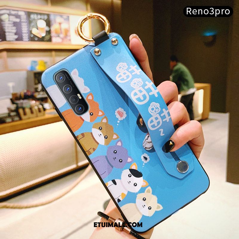 Etui Oppo Reno 3 Pro Miękki Kreatywne Telefon Komórkowy Ochraniacz Niebieski Futerał Sprzedam