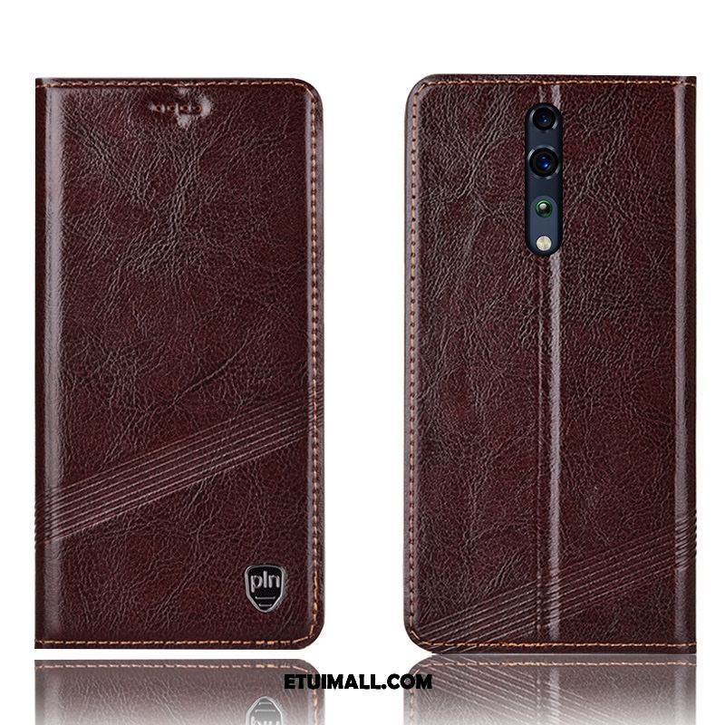 Etui Oppo Reno Z Telefon Komórkowy Prawdziwa Skóra Brązowy Anti-fall Ochraniacz Obudowa Sprzedam