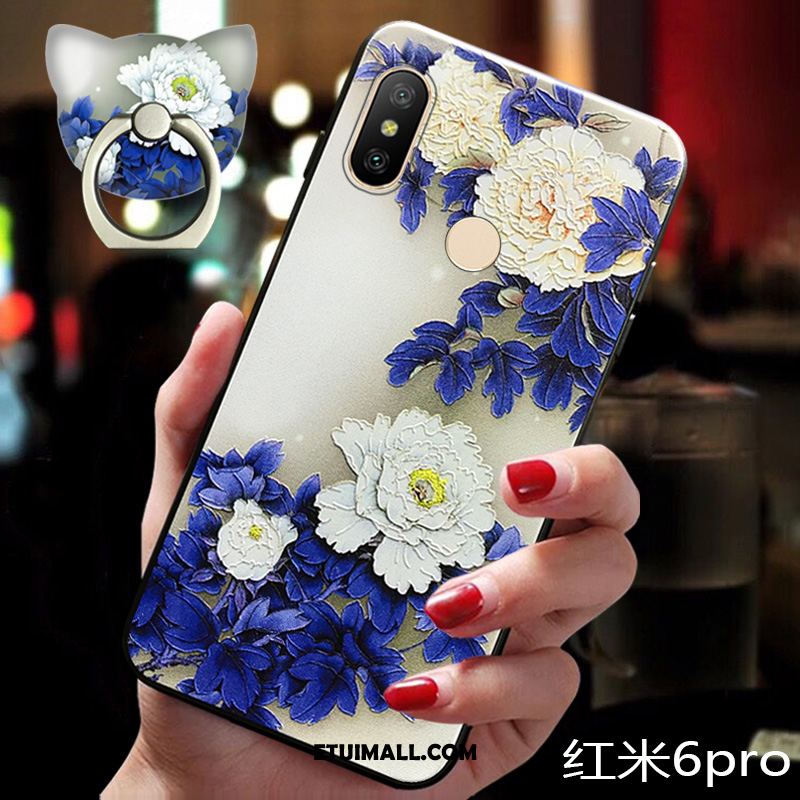 Etui Redmi Note 6 Pro Chiński Styl Modna Marka All Inclusive Miękki Mały Futerał Dyskont