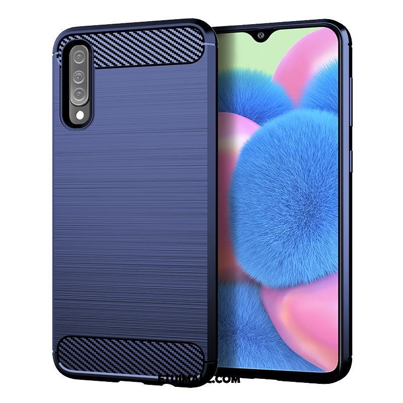 Etui Samsung Galaxy A30s Silikonowe Ochraniacz Niebieski Miękki Anti-fall Pokrowce Tanie