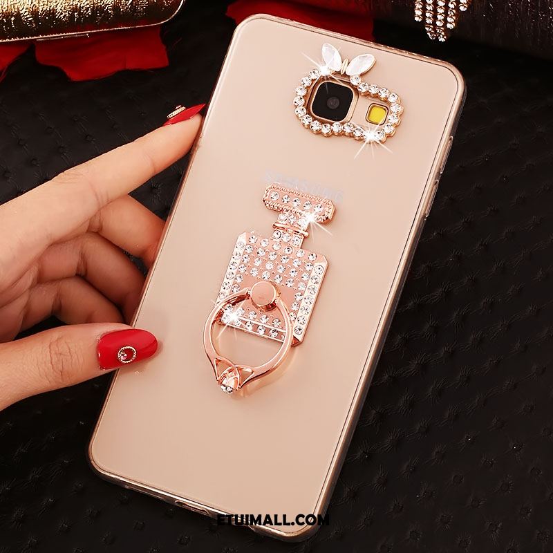 Etui Samsung Galaxy A5 2017 Moda Różowe Złoto Gwiazda Silikonowe Rhinestone Futerał Tanie