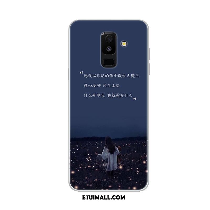 Etui Samsung Galaxy A6 Miękki Gwiazda Osobowość Telefon Komórkowy Niebieski Obudowa Sklep