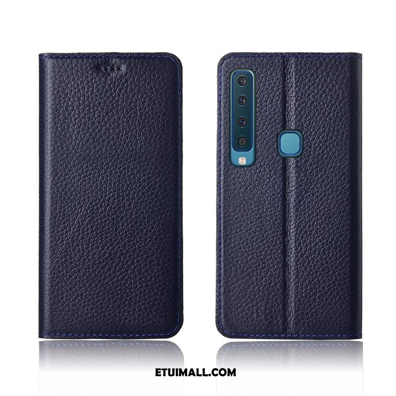 Etui Samsung Galaxy A9 2018 Silikonowe Telefon Komórkowy Gwiazda Prawdziwa Skóra Litchi Pokrowce Sklep