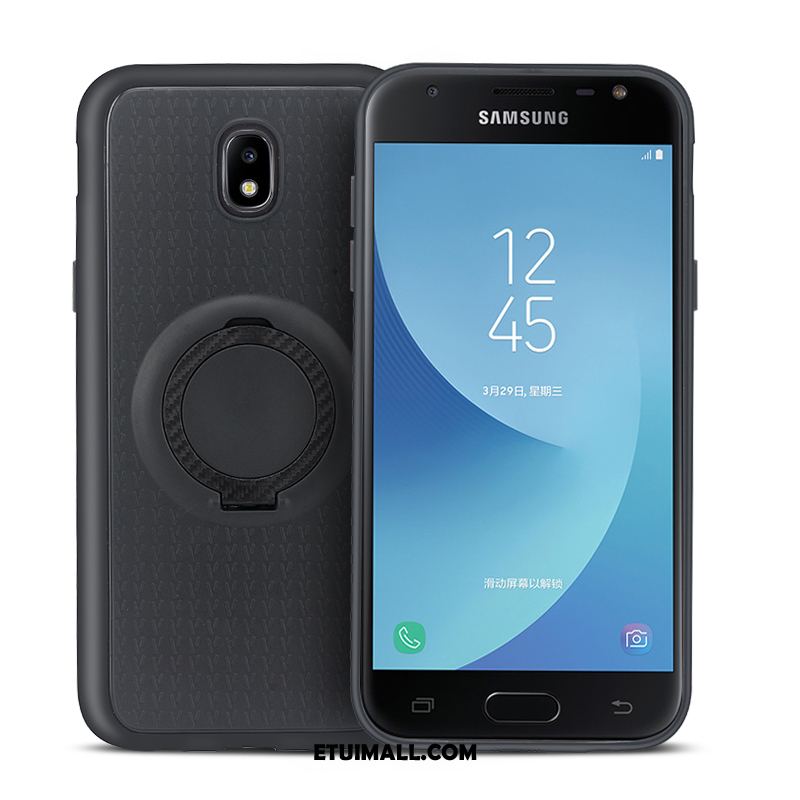 Etui Samsung Galaxy J3 2017 Anti-fall Silikonowe Miękki Wspornik Czarny Obudowa Sklep