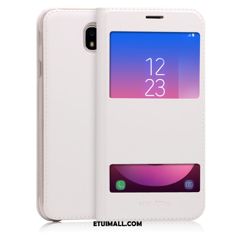 Etui Samsung Galaxy J7 2017 Ochraniacz Skórzany Futerał Telefon Komórkowy Biały Anti-fall Futerał Tanie