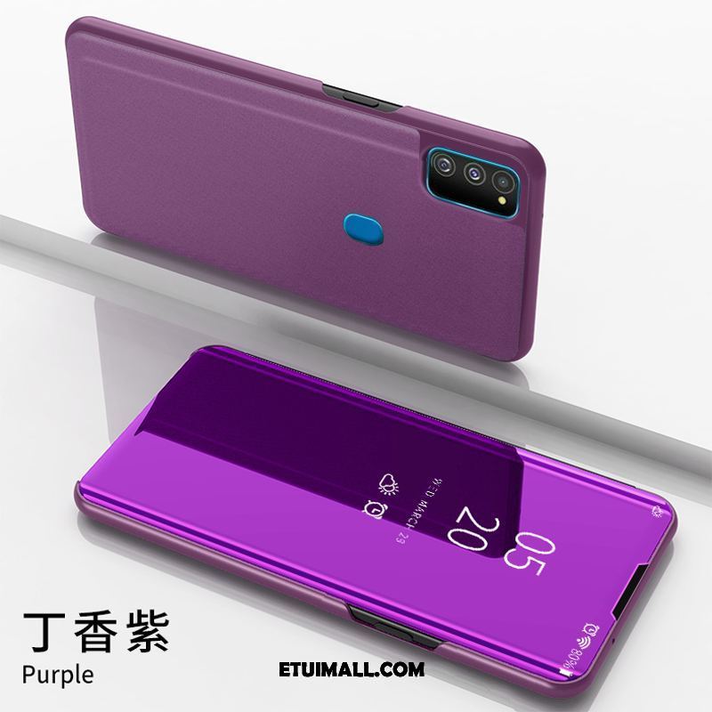Etui Samsung Galaxy M30s Purpurowy Gwiazda Biznes Telefon Komórkowy Lustro Obudowa Sklep