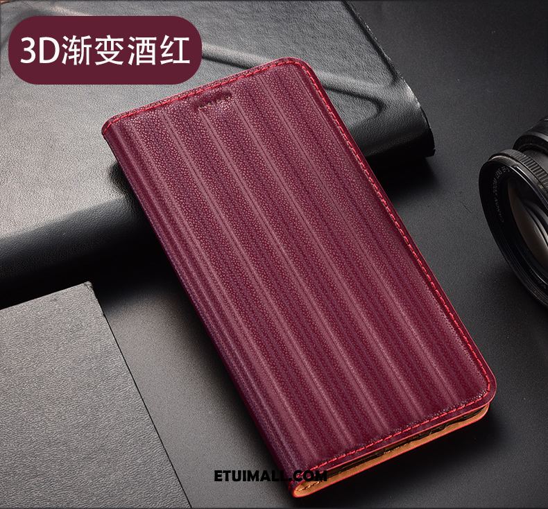 Etui Samsung Galaxy Note 10 Lite Ochraniacz Anti-fall Telefon Komórkowy Wino Czerwone Skórzany Futerał Obudowa Sklep
