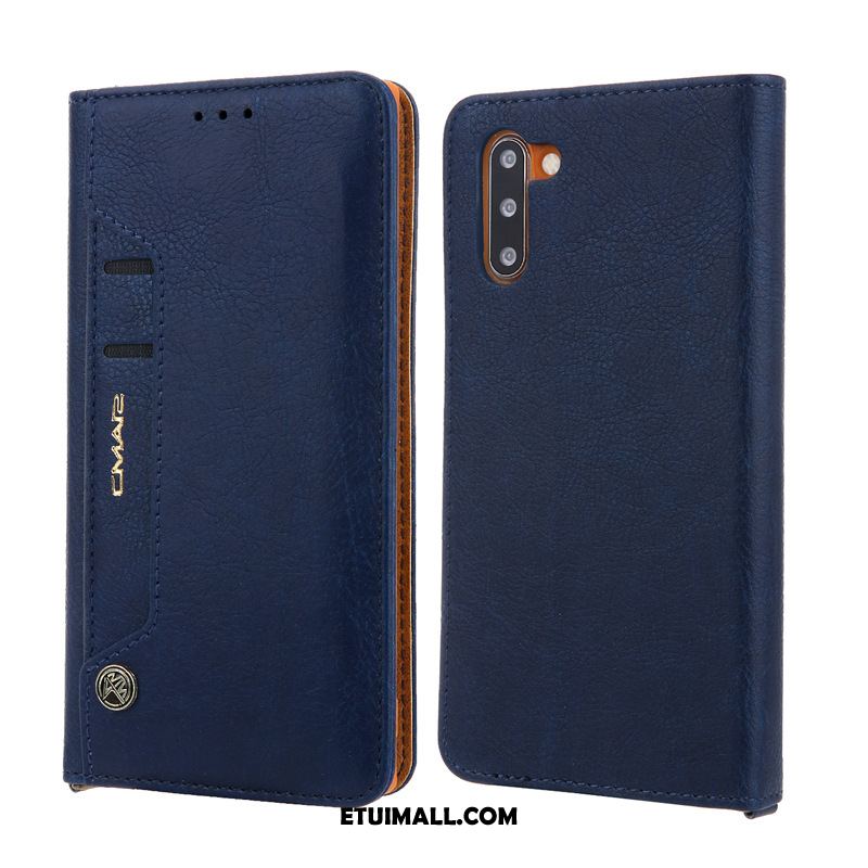 Etui Samsung Galaxy Note 10 Niebieski Gwiazda Skórzany Futerał Karta Telefon Komórkowy Obudowa Kup