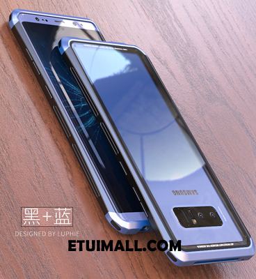 Etui Samsung Galaxy Note 8 Niebieski All Inclusive Ochraniacz Metal Tylna Pokrywa Futerał Tanie