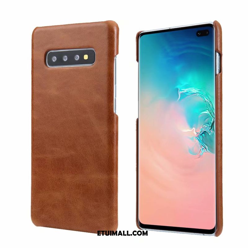 Etui Samsung Galaxy S10 Prawdziwa Skóra Tendencja Torby Trudno Gwiazda Obudowa Sklep